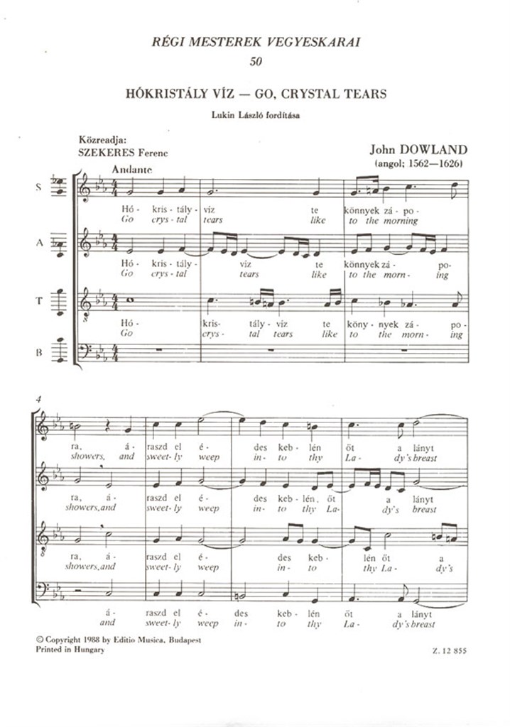 Old Masters' Mixed Choruses V50